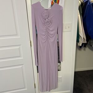 Magda Butrym Soft Purple Long Sleeve Dress